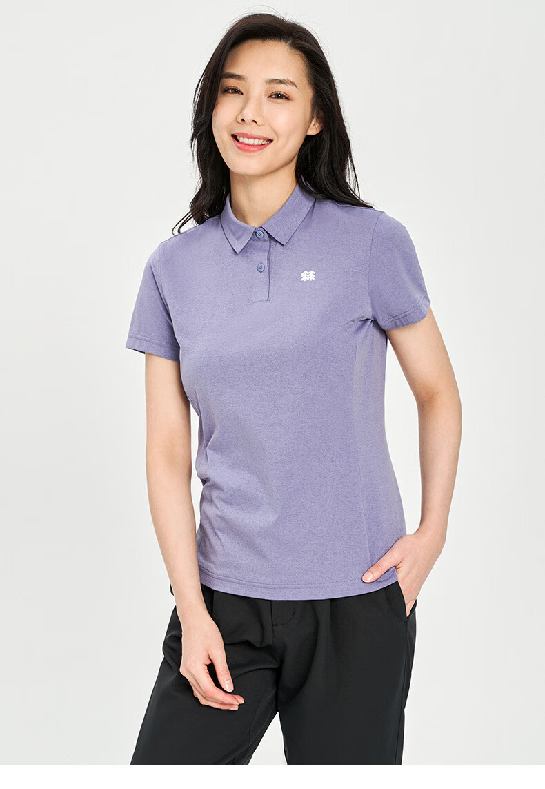 可隆polo衫 女子户外休闲运动seco空气面料速干弹力短袖t恤【行情