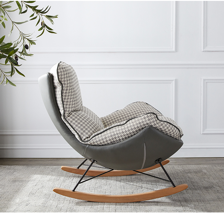 摇摇椅成人电动uvanlightfin北欧简约摇摇椅懒人休闲靠背阳台单人逍遥