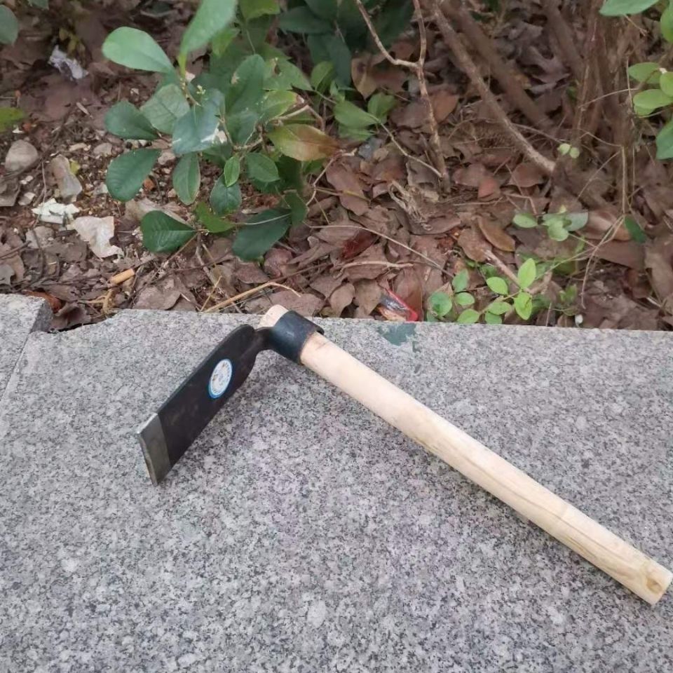 种花除草锄木柄小锄头园林农用园艺工具种菜种花户外挖笋锄草神器带柄