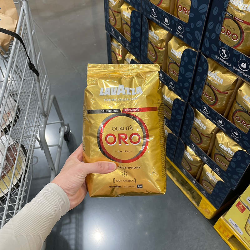 意大利进口 金标拉瓦萨中度烘焙焙炒咖啡豆 1kg袋装 宁波山姆店【图片