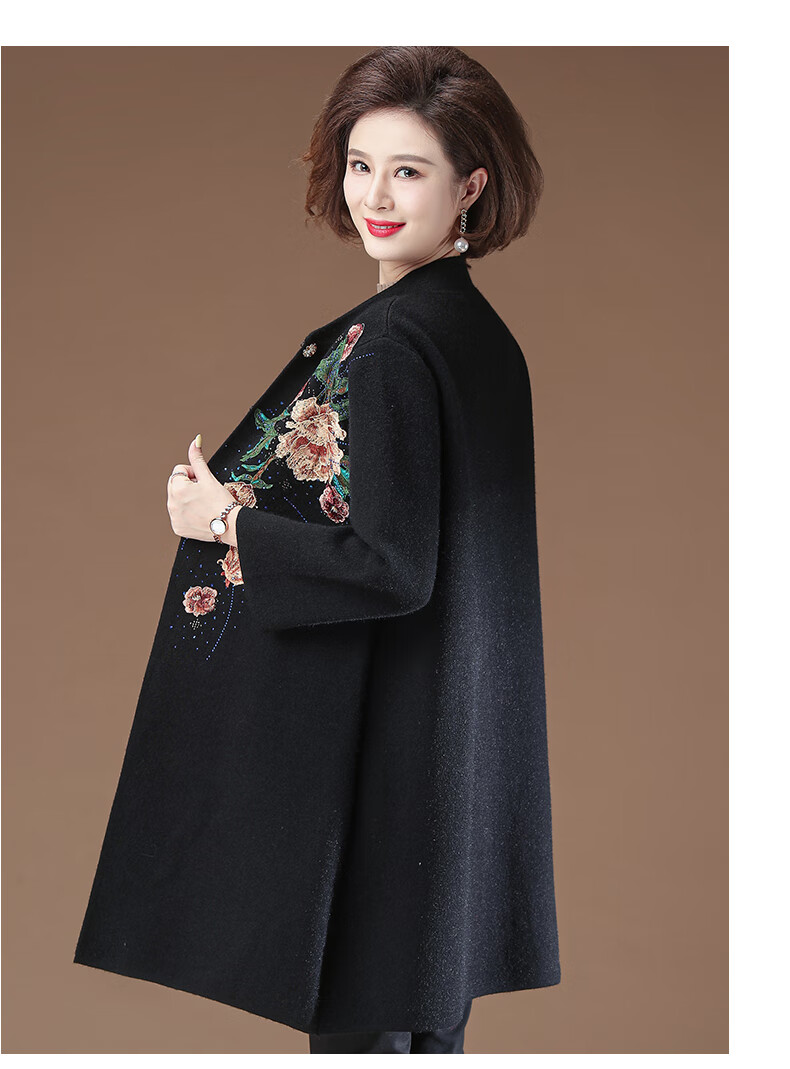 喜婆婆婚宴时尚礼服两件套秋冬季小个子婚礼妈妈装贵婚礼服结婚洋气