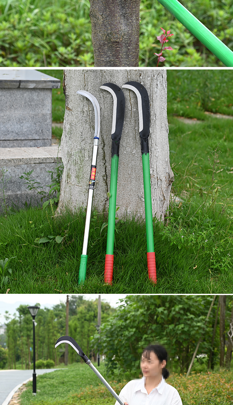 开山柴刀农用镰刀户外除草工具割草刀树收割排障加长柄大柴刀家用lb