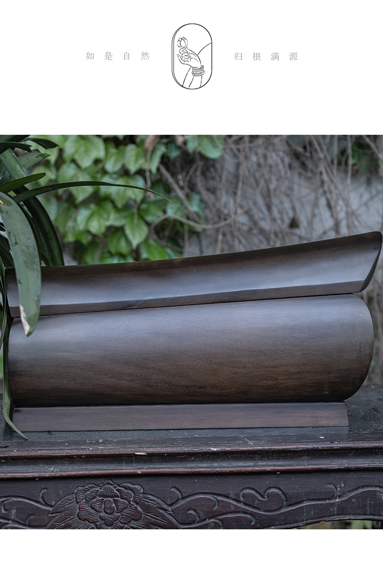 笑孝 老式棺材紫檀木迁坟土棺金丝楠木骨灰盒全实木无钉土葬寿材 龙凤