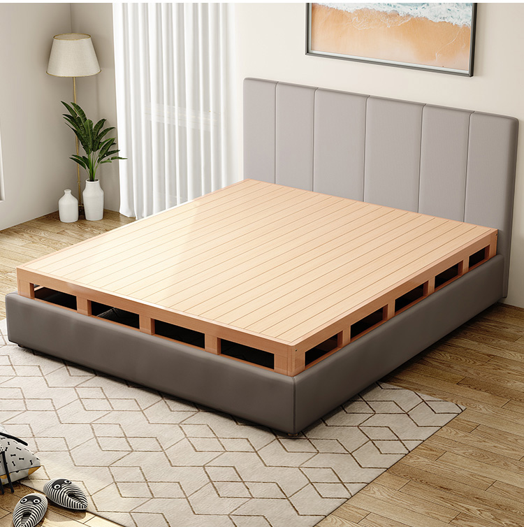 榉木硬板床垫木板床板排骨架地台床15米双人18米榻榻米封边款10厘米高