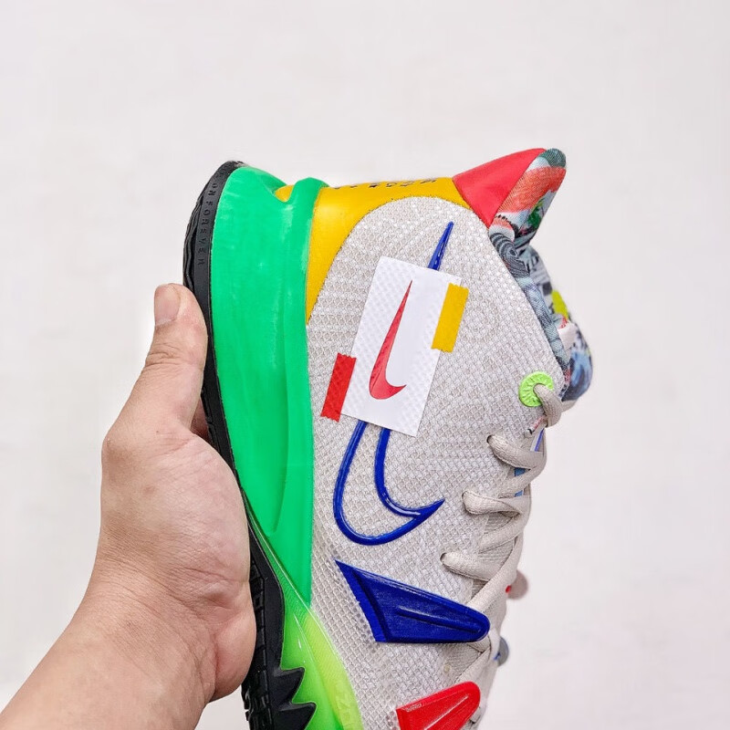 全新kyrie 7 pre heat ep 7代白绿蓝配色篮球实战运动鞋 纯原(版本)