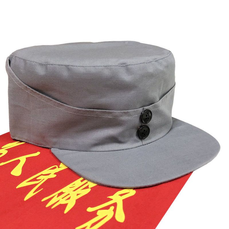 解放帽成人儿童红军帽灰色八角帽八路军新四军帽表演军帽绿色解放帽