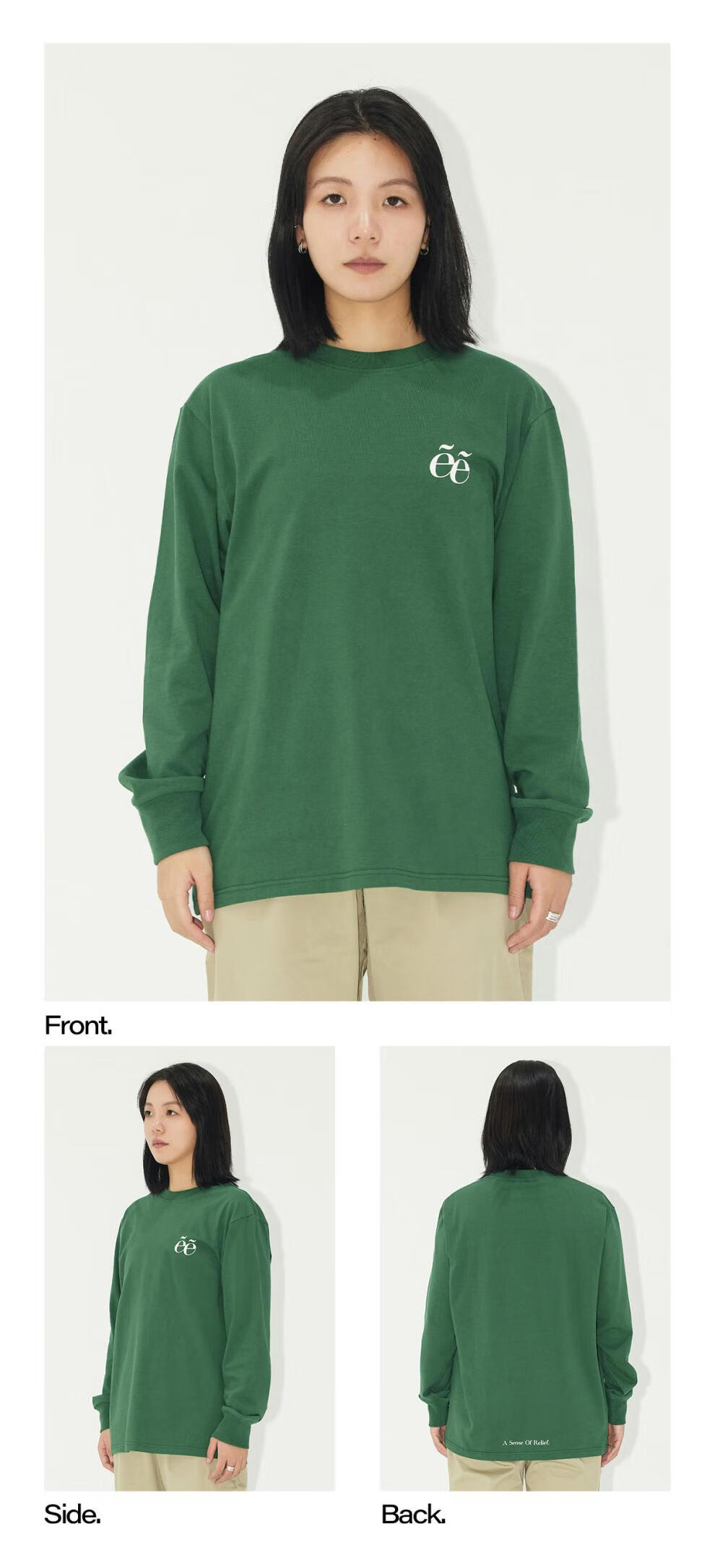 phew潮牌长袖t恤秋季情侣印花圆领上衣男女美式宽松潮流衣服 黑色 m