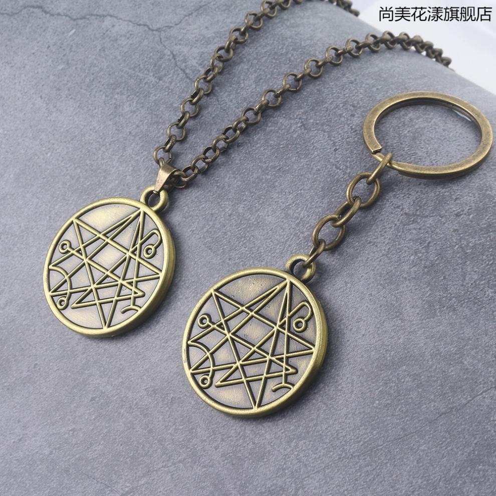 京选优品克苏鲁周边挂件克苏鲁神话周边旧神之印金属挂件死灵之书印章