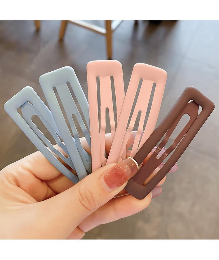 浙饰界韩国磨砂发夹女后脑勺碎发侧边刘海夹子简约发卡bb夹卡子夏季