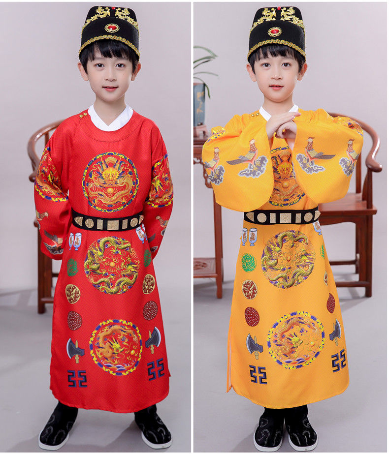 龙袍皇帝服装演出服汉服古装大明风华皇帝服男女孩龙袍服影楼影视服装