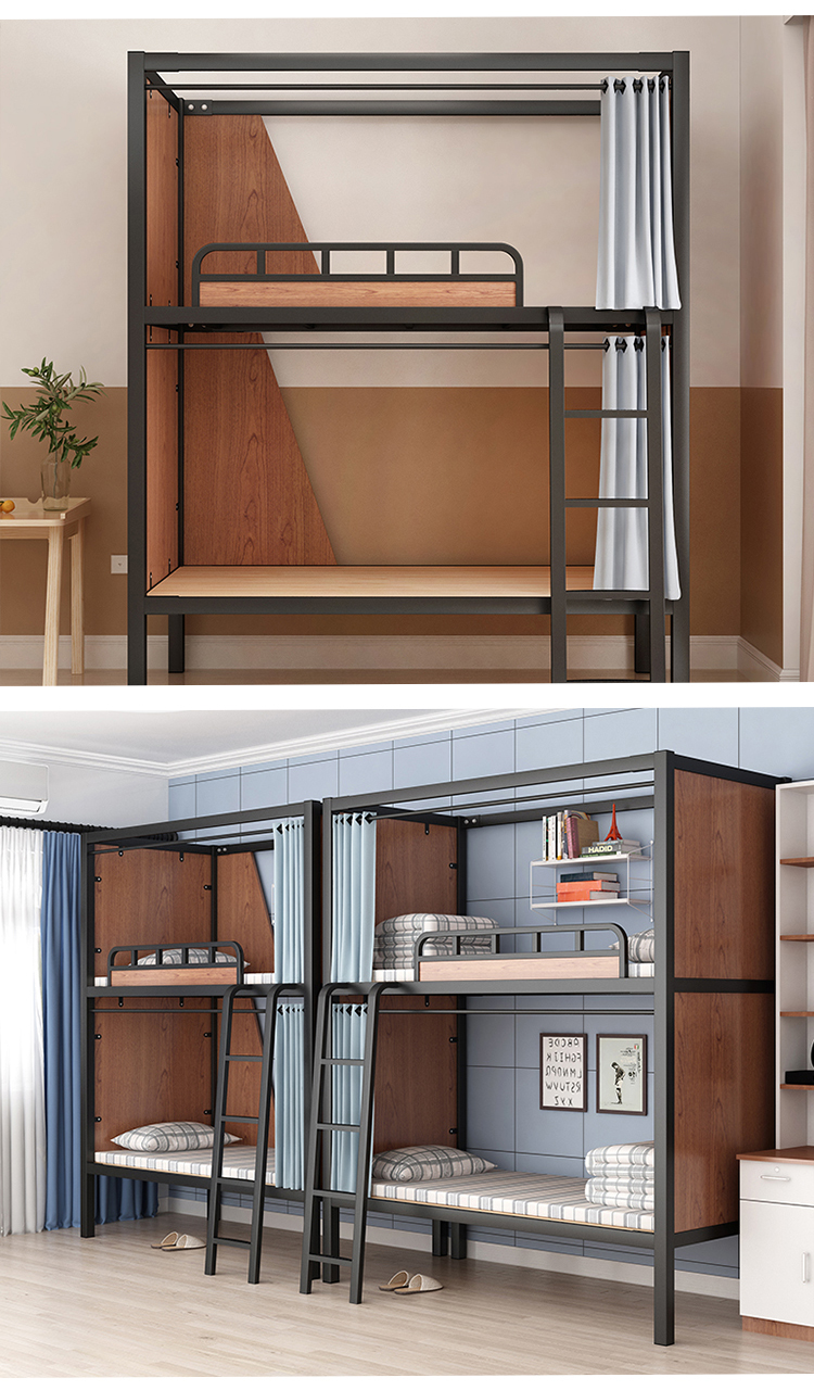 上下床成人铁架学生宿舍上下铺铁架床员工寝室成人双层床高架床公寓