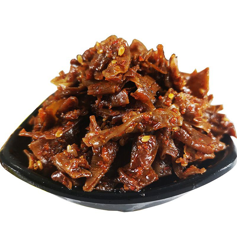 湖南特产田良君平江肠皮香辣味20克一小包特色休闲零食风干猪肉脯 肠