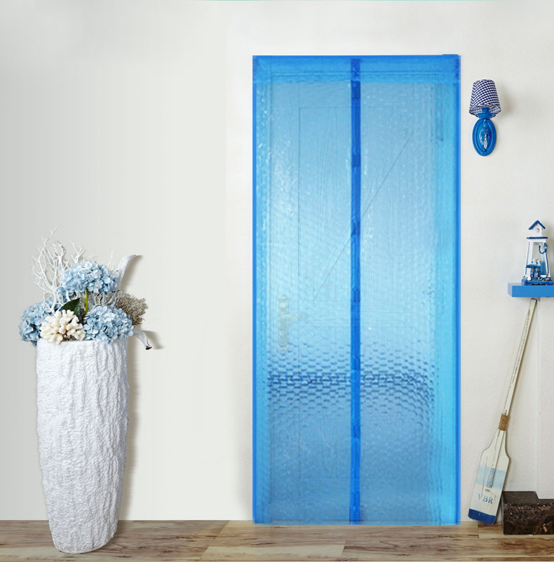 空调门帘隔断挡风帘磁铁自吸透明厨房油烟磁吸软塑料防走冷魔术贴顶部