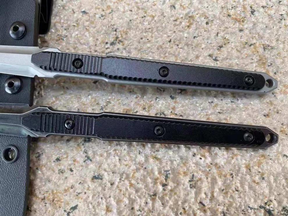 三菱刺军hn9一体钢小直刀夜行防身手刺防卫小刀随身便携茶刀茶针破冰