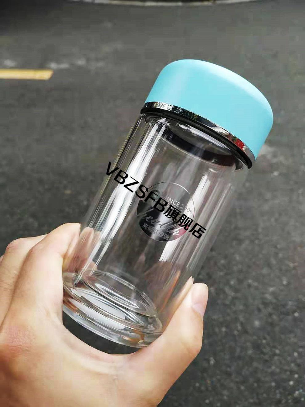 水晶贵族玻璃杯亚泰水晶贵族双层玻璃杯女士便携迷你小水杯个性杯子