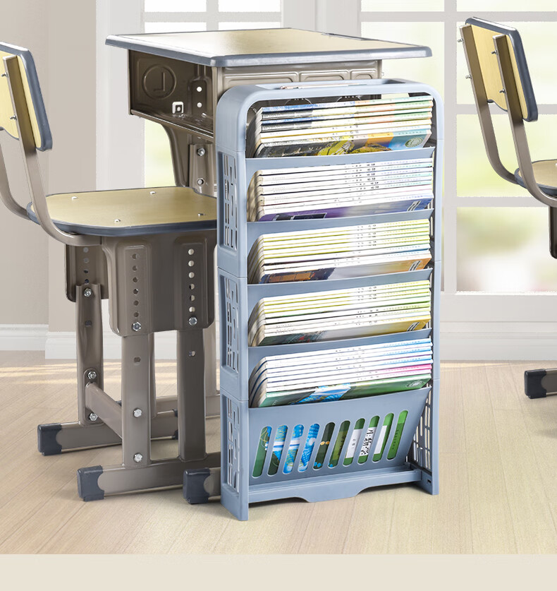 课桌收纳神器书本学生书桌边放书架学校教室置物初中高中生挂书袋挂袋