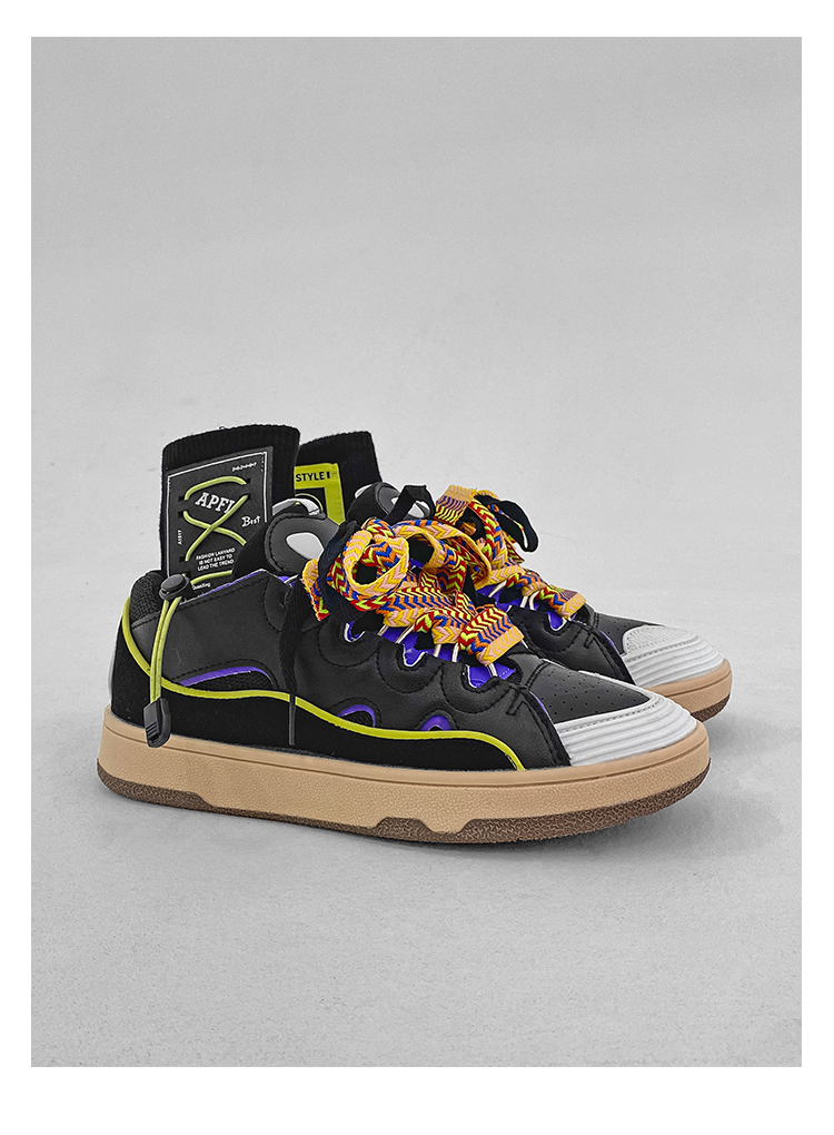 男鞋街拍ins板鞋国潮男鞋 2038-4黑色(男女同款) 37【图片 价格 品牌