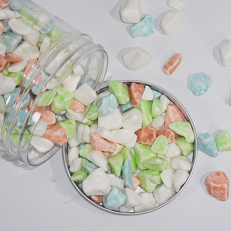 小石头奶糖酸奶味巧克力味400g瓶装雨花石奶糖零食喜糖烘焙装饰糖400g