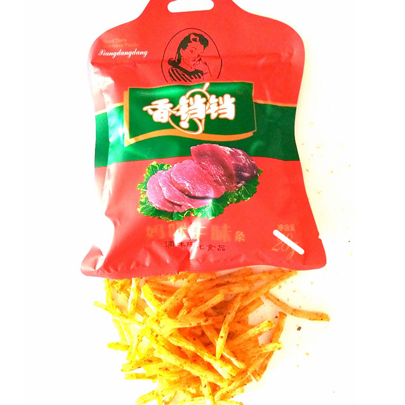 京喜好货香铛铛手撕牛肉辣条牛味味妈咪5角包5毛钱校园零食麻辣手撕5