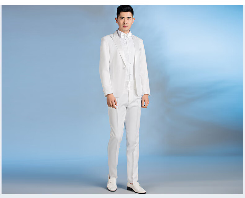 播音主持艺考服装男套装歌手礼服成人大合唱服装表演服宴会 a s【图片