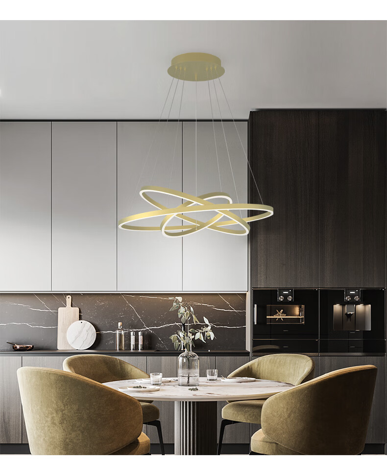 泰昌阳光灯具 taich泰昌阳光现代简约客厅灯具家用餐厅卧室吧台吊链可