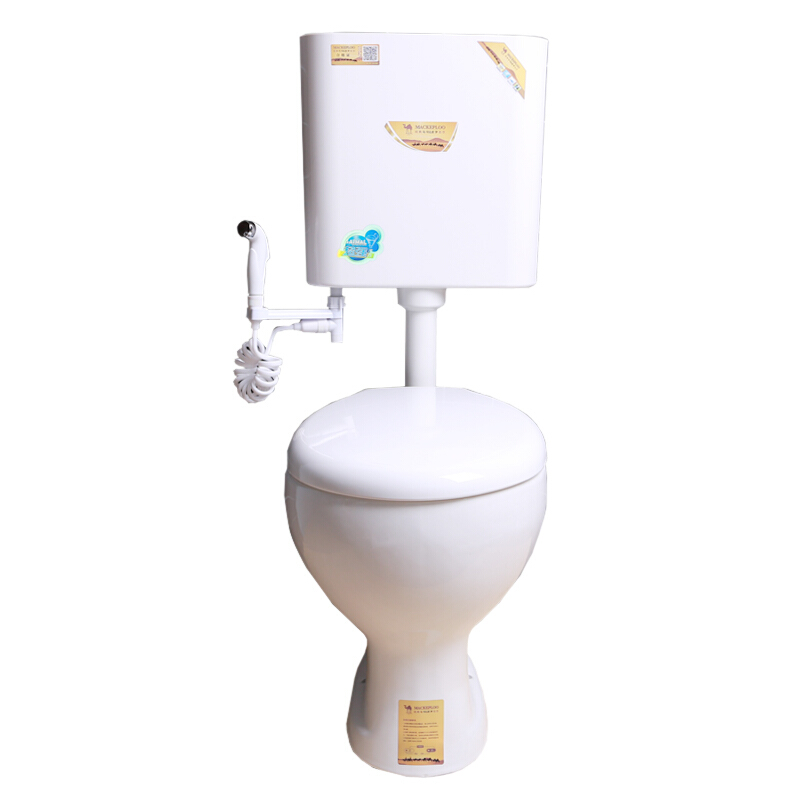 小户型老式分体落地式马桶家用直冲臭带存水弯坐便无水箱座便器分体