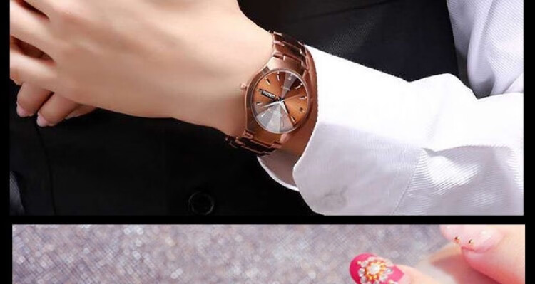 keystar手表女2022年新款腕表品牌小众韩版纪念轻奢防水时尚情侣银色