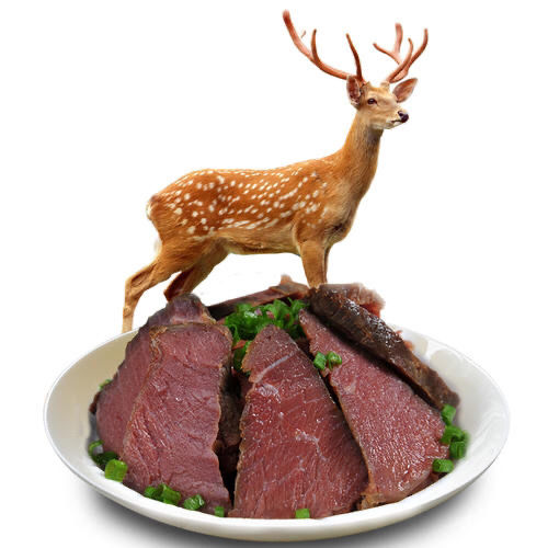 顺丰速运鹿头新鲜鹿肉梅花鹿整个公鹿头冷冻鹿头生鲜克雷蒙整支公鹿头