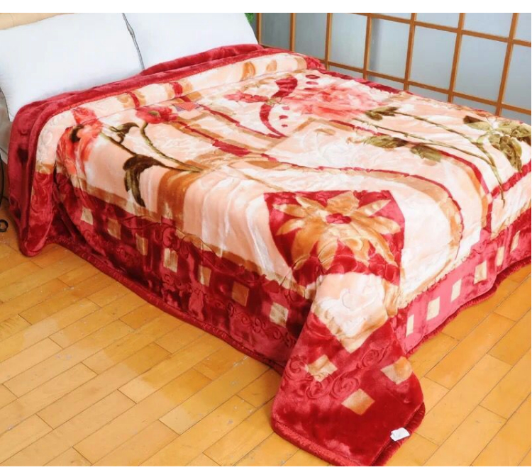 美雅毛毯鹤山超柔8斤12斤拉舍尔毛毯婚庆礼包装箱垫毯加厚绒毯