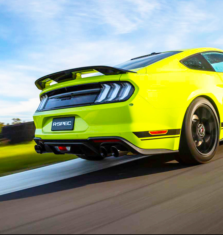 诺纳 适用用于福特野马尾翼15-21款野马免打孔改装gt500运动炭纤纹大