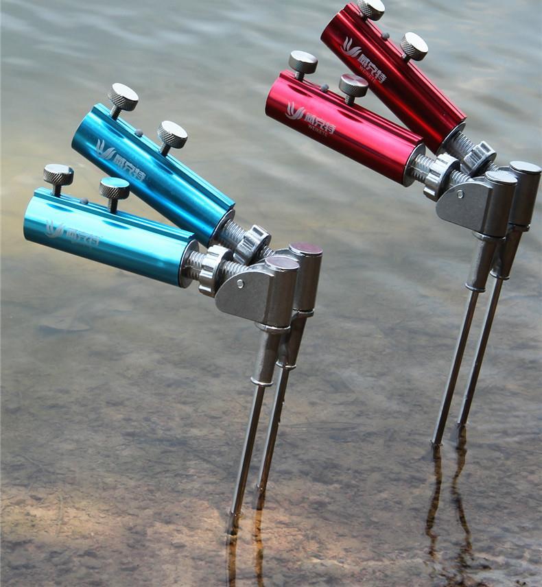 钓鱼架杆支架地插炮台架竿多功能双头万向双炮台鱼杆鱼竿支架地插e款