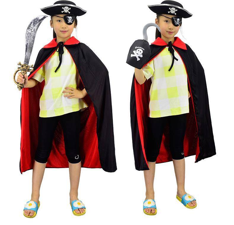 加勒比海盗眼罩万圣节cosplay套装海盗帽子配件加勒比海盗刀海盗枪钩