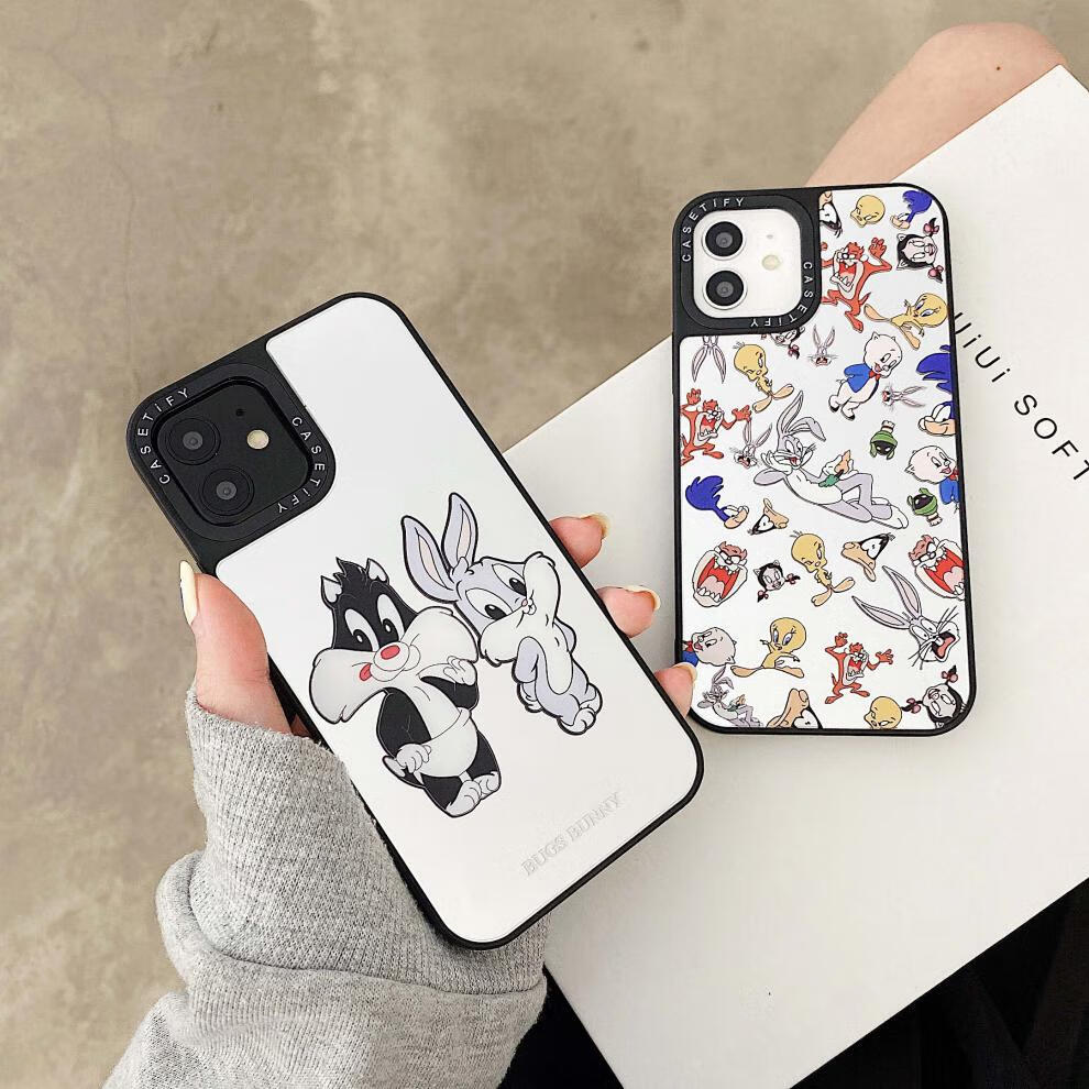 鹿纯casetify兔八哥全家福镜面适用iphone13promax苹果12卡通手机壳ca