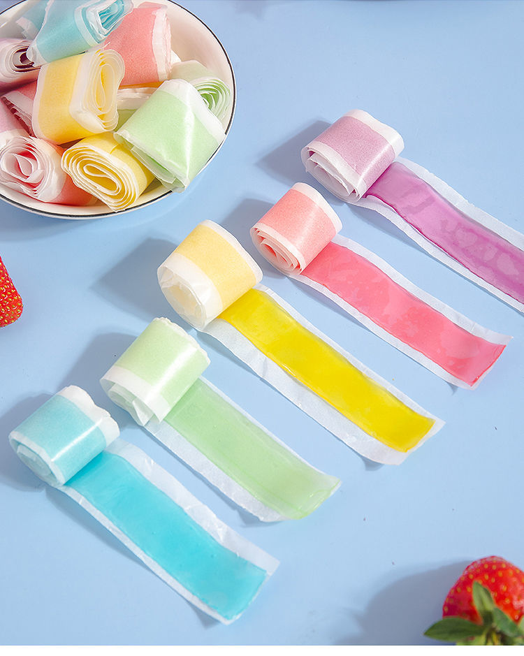 卡思达彩虹糖果c卷果汁卷软糖9g维c果卷软糖橡皮糖网红水果味糖果童年