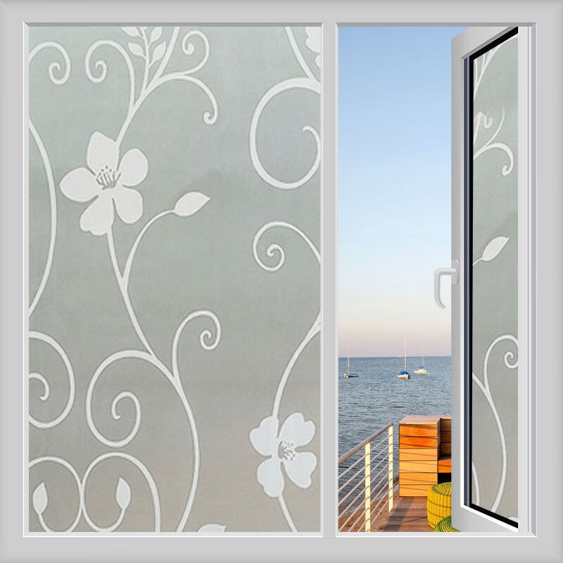 自粘磨砂窗户玻璃贴纸浴室卫生间透光不透明窗贴门装饰贴膜窗花纸纯