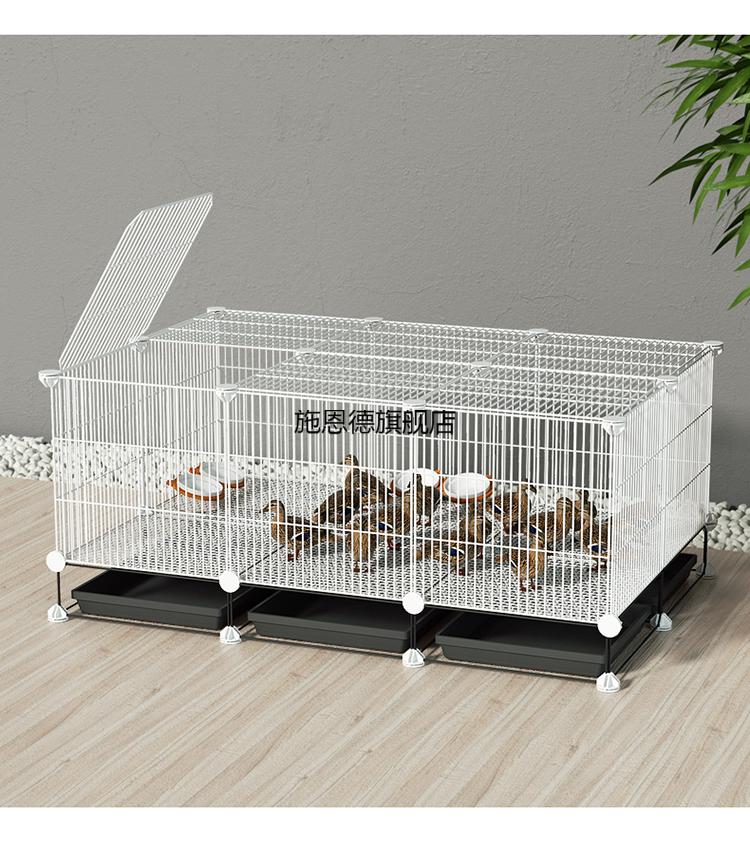 养柯尔鸭的笼子小鸭家用商特大号鸡鸭鹅殖笼宠物科尔鸭小鸭子黑3列2层