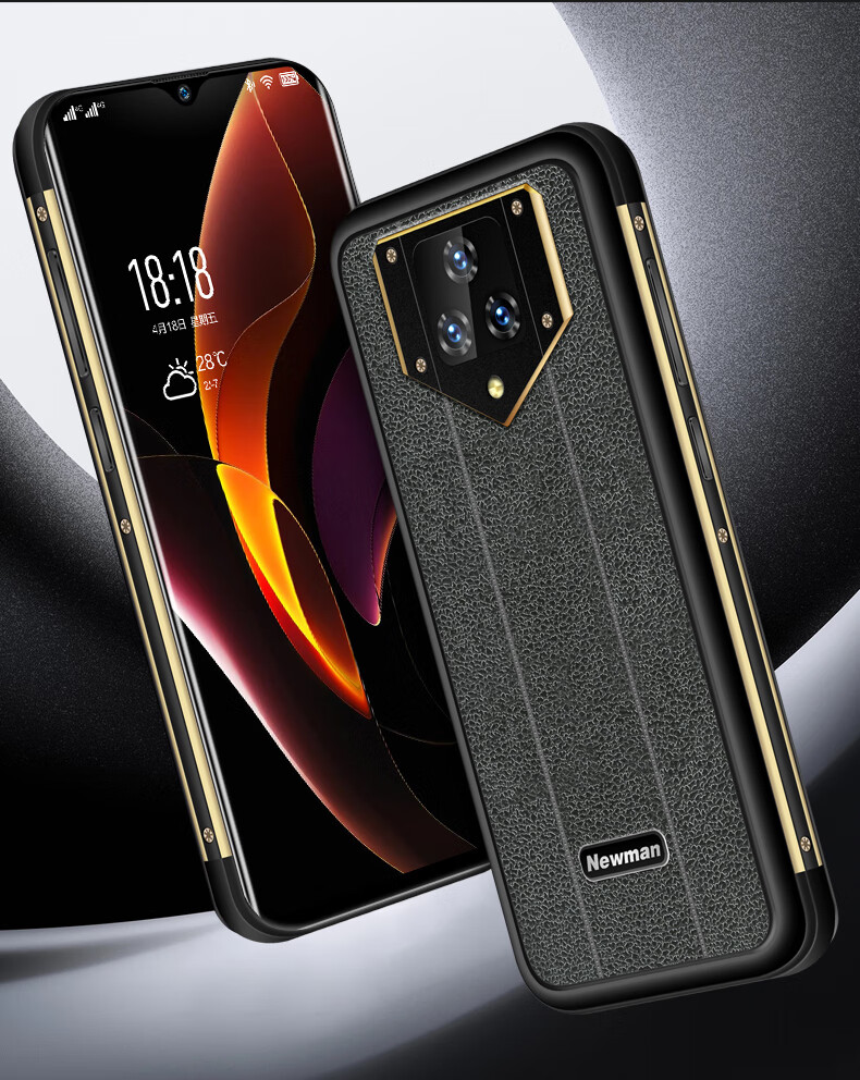 纽曼a90pro全面屏全网通4g三防智能手机多开轻奢老人手机语音王老年机