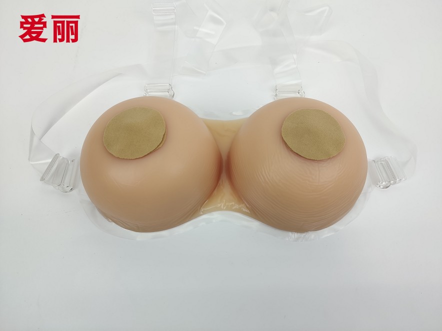 南极人新疆长绒棉cd假胸肩带义乳连体假乳假奶演出逼真乳沟f罩杯1400