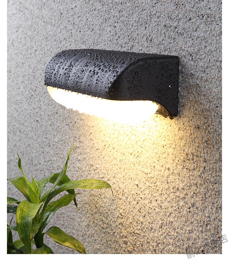 爵诺简约现代户外壁灯入户门前灯露台大门阳台室内室外防水led照明灯