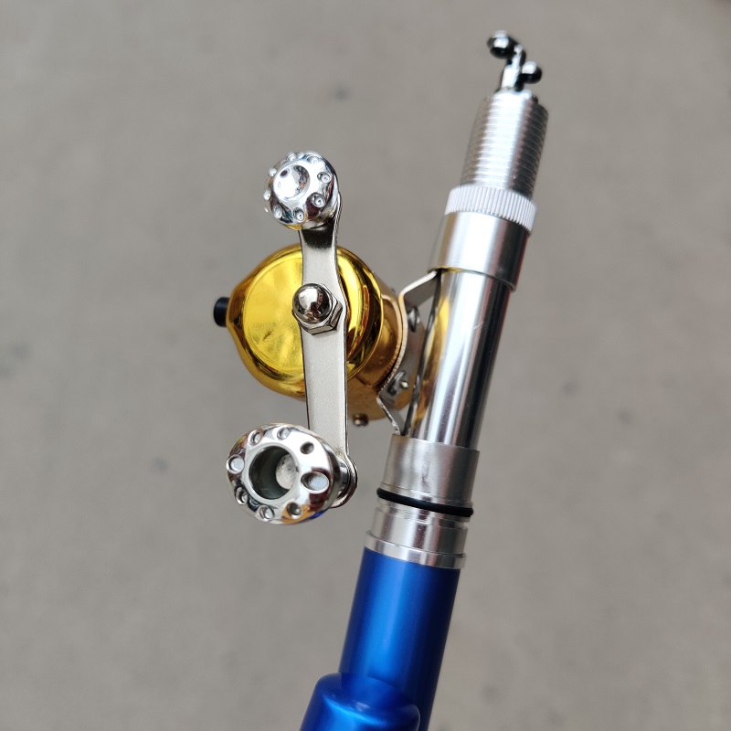 钢笔钓鱼竿迷你小海竿钢笔小海杆便携带轮冰钓杆筏钓儿童鱼竿钓鱼竿虾