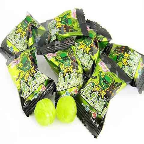 魔鬼糖南渠牌水果软奶味糖万圣节圣诞节魔鬼利强爆汽魔鬼硬糖魔鬼软糖