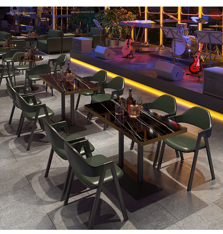 【实用精选】 复古酒吧桌椅小酒馆清吧小龙虾夜宵餐吧烧烤店餐饮奶茶