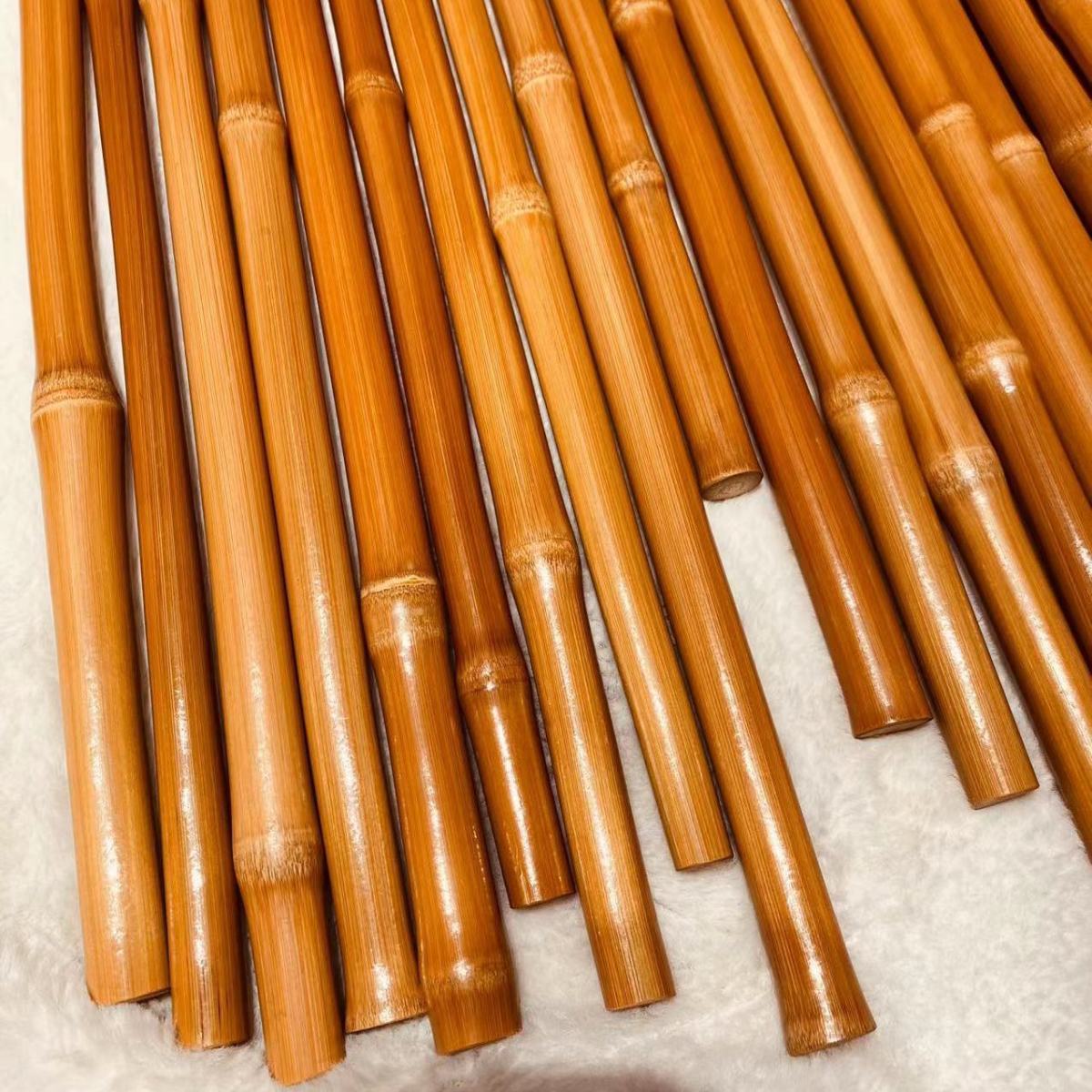 实心玉竹把件实心竹棍教鞭高抛多节长棍文玩竹雕实心精抛细磨多节38cm