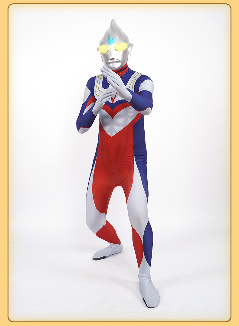 特利迦奥特曼皮套头套儿童迪迦赛罗奥特曼衣服大人成人真人儿童男童