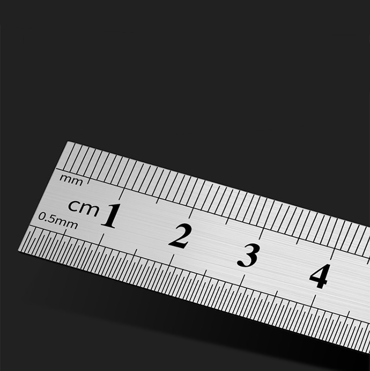 曙光加厚不锈钢钢直尺1米 双面刻度直角尺30cm50cm60尺子 钢板尺 pws