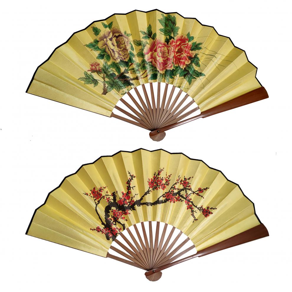 戏曲专用扇子 戏曲折扇古装8寸9寸10寸男女绢布双面古风舞蹈扇京剧