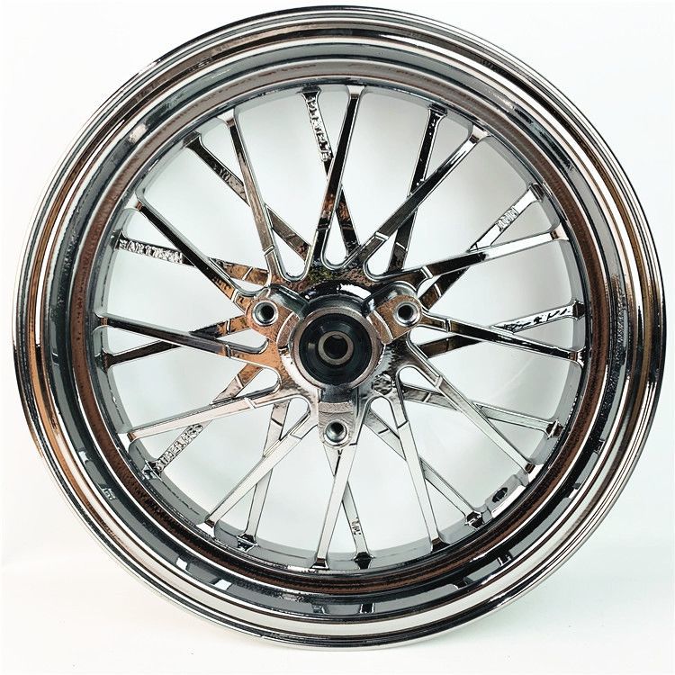 适用于电摩rpm12寸电镀轮毂鬼火战速小龟福喜骠骑bws烧钛铝合金轮圈12