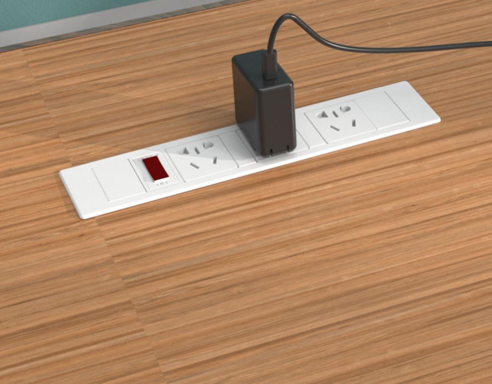 ouio桌面嵌入式插座带电源延长线家用拖线板排插隐藏式usb插座接线板