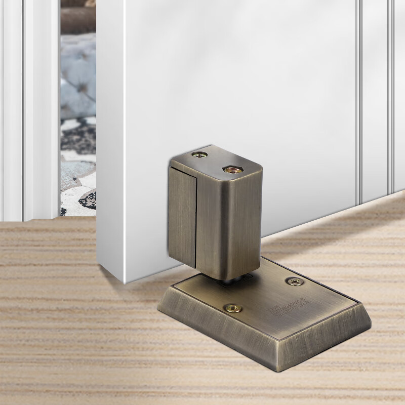 入户门防撞门吸免打孔强磁新门阻门挡机械防风大门器卫生间调节地吸白