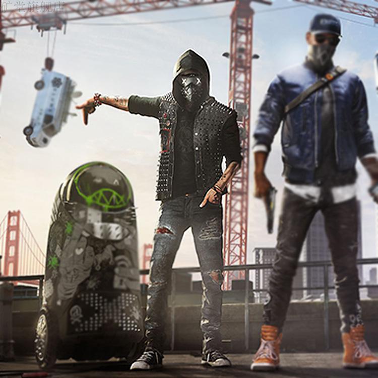 watchdogs2遊戲周邊面具看門狗2cosplay扳手面罩pvc萬聖節演出看門狗